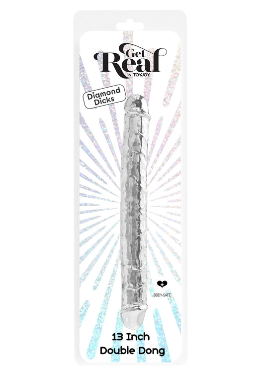 10129 toyjoy get real clear double dong tpe 345cm