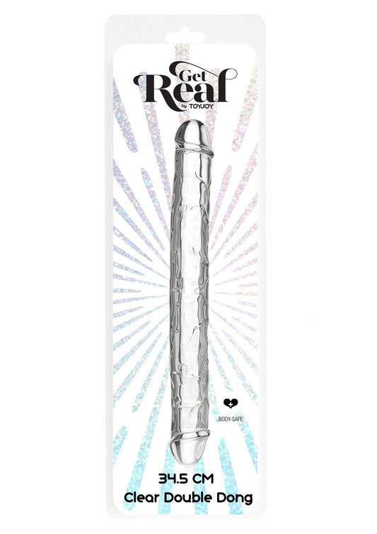 10129 toyjoy get real clear double dong tpe 345cm