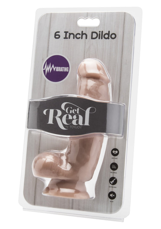 10170 toyjoy get real vibrating dildo pvc 15cm