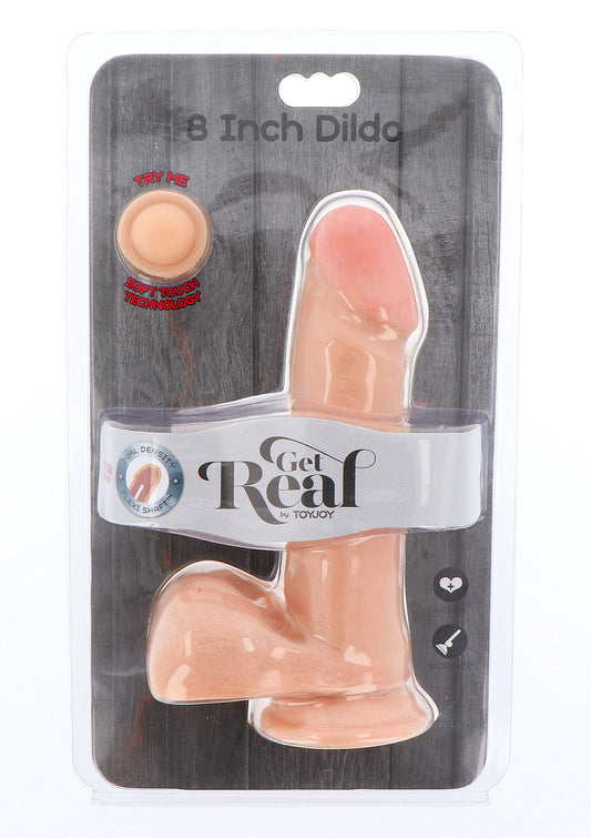 10176 toyjoy get real dual density dildo tpe 20cm