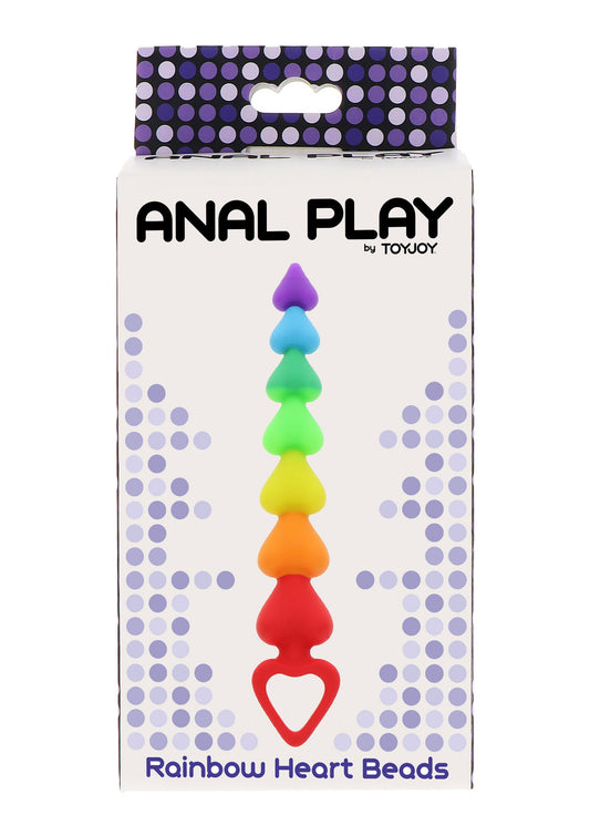 10276 toyjoy anal play rainbow heart beads