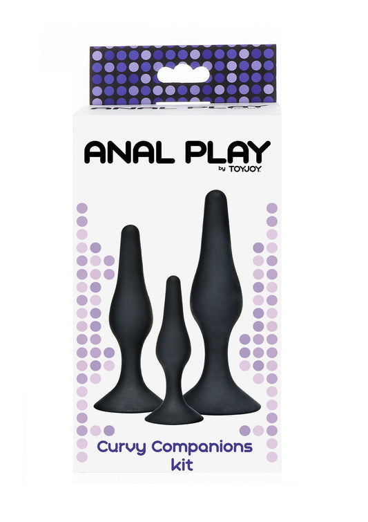 10283 toyjoy anal play curvy companions kit 3 pcs