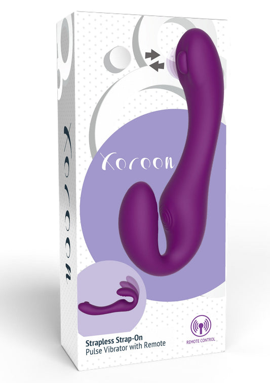 11109 xocoon strapless strap on pulse vibrator