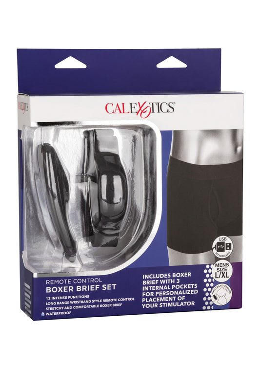 12053 calexotics remote controlled vibes remote control boxer brief set