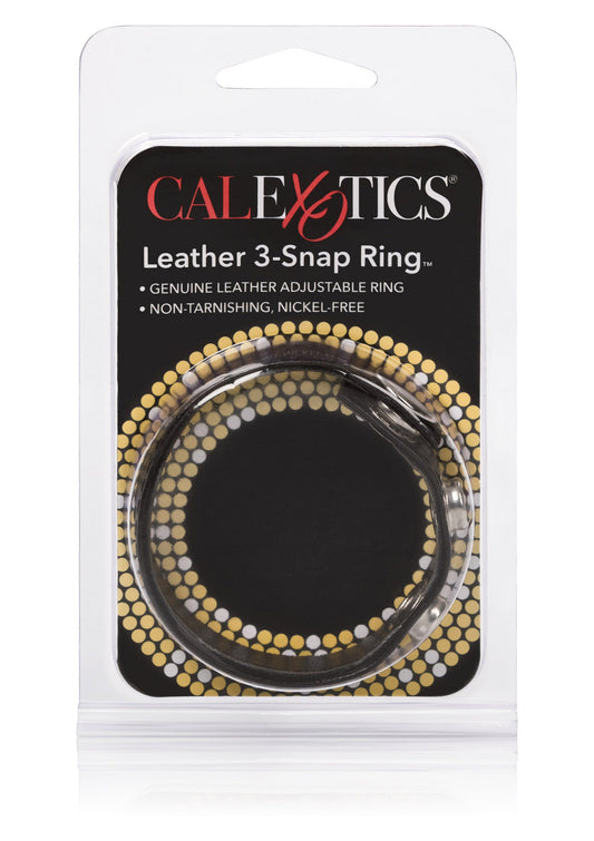 12712 calexotics rings leather 3 snap ring