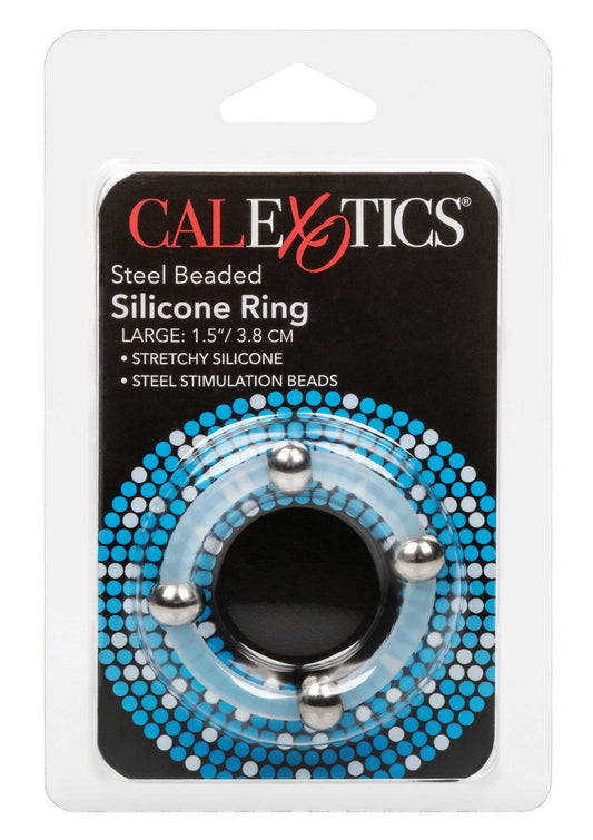 12765 calexotics rings steel beaded silicone ring l