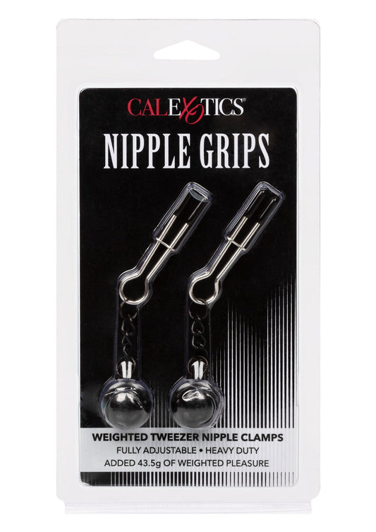 12917 calexotics nipple play weighted tweezer nipple clamps