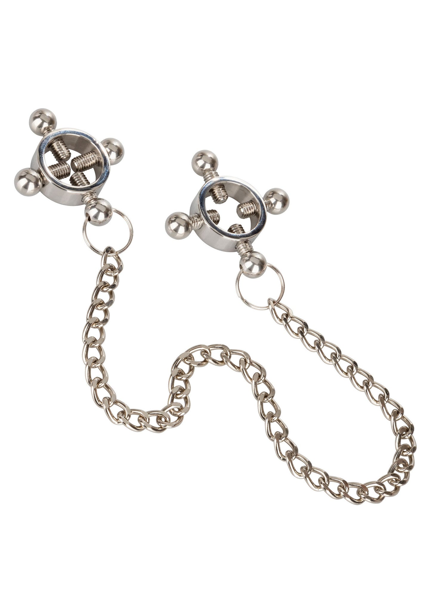 12965 calexotics nipple play 4 point nipple press with chain
