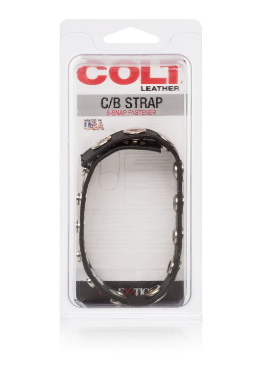 13268 calexotics colt gear colt leather cb strap 8 snap