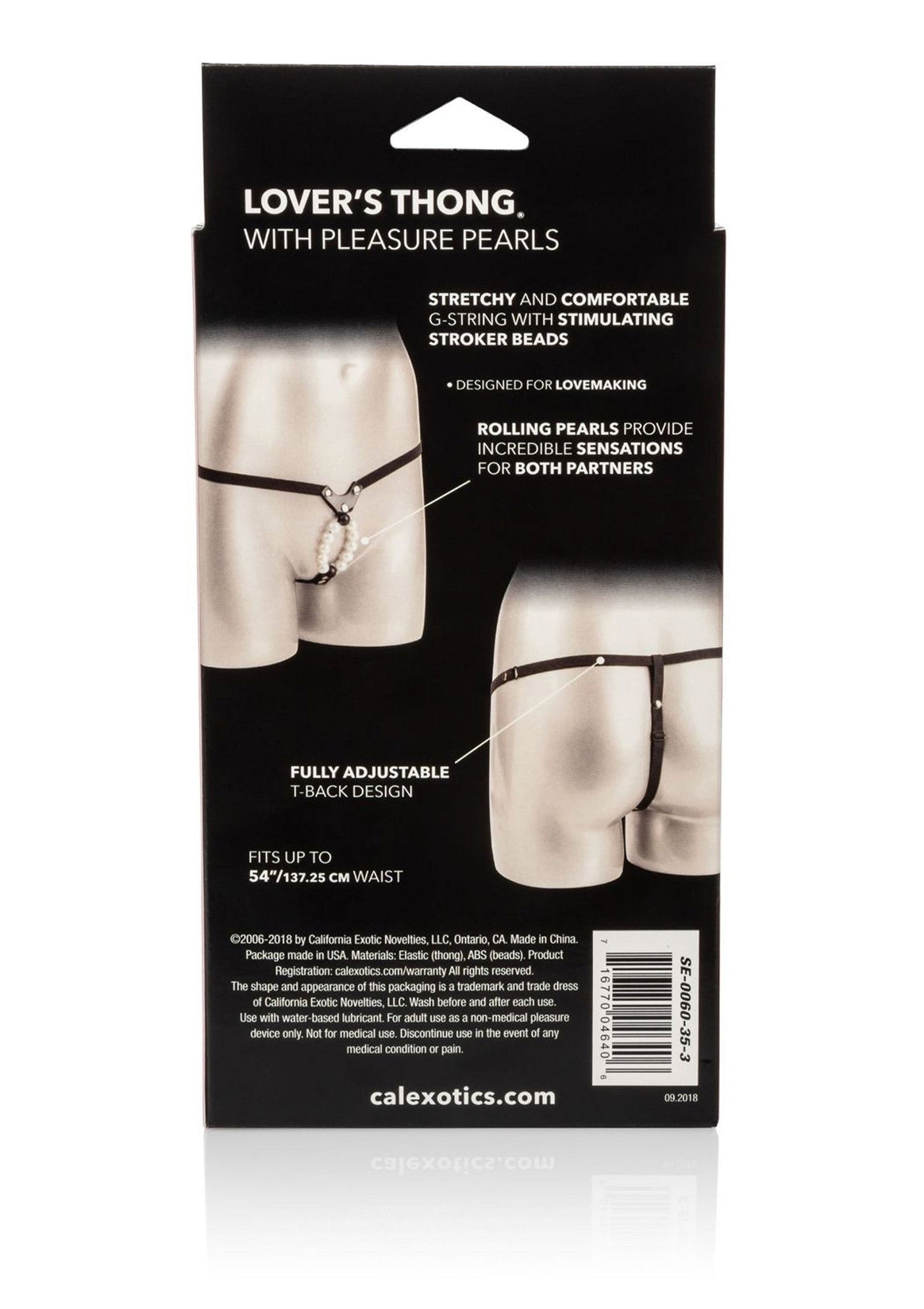 13324 calexotics panties lover thong with pleasure pearls