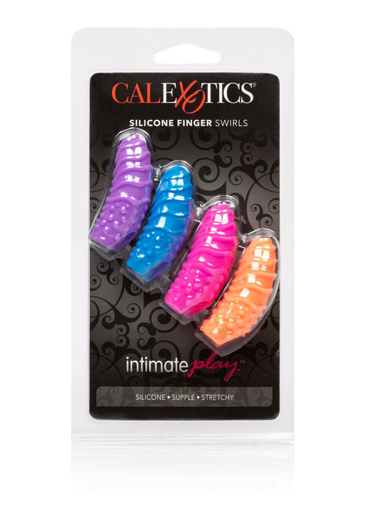 14015 calexotics intimate play silicone finger swirls