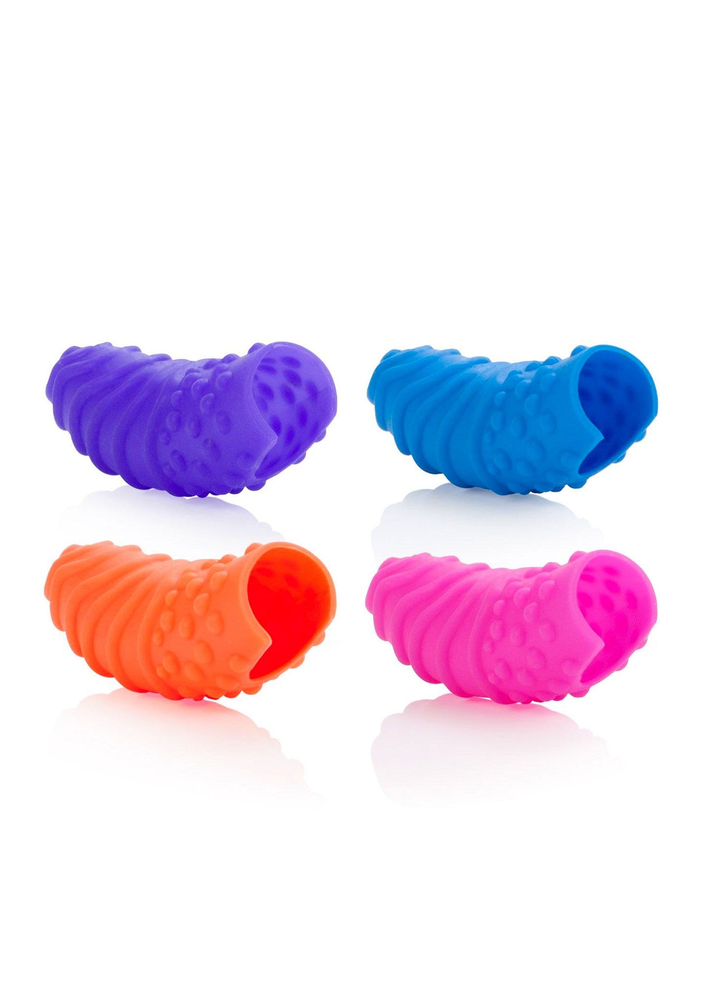 14015 calexotics intimate play silicone finger swirls