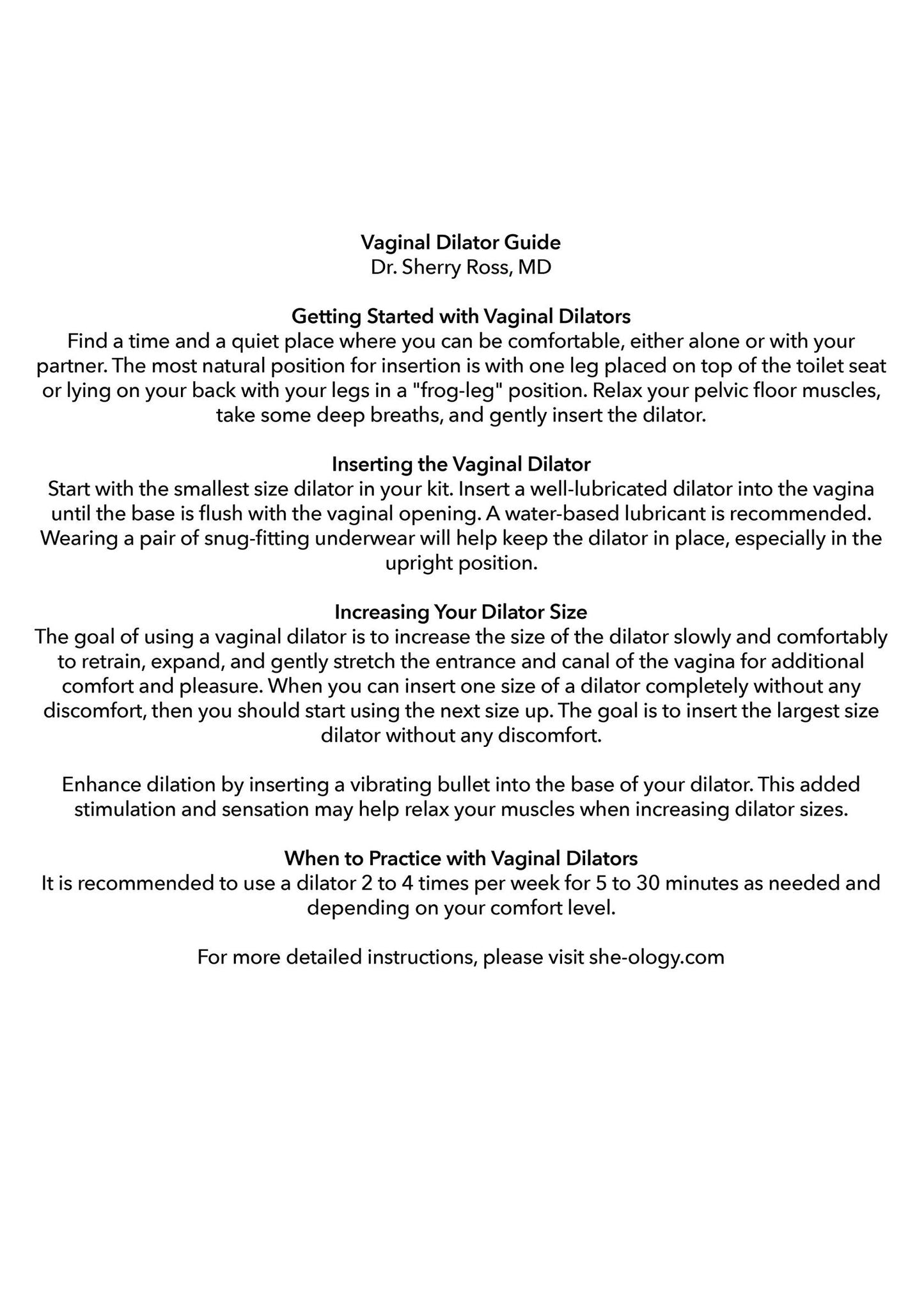 14062 calexotics she ology advanced wearable dilator set