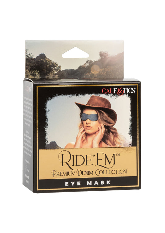 14642 calexotics ride em ride em denim eye mask