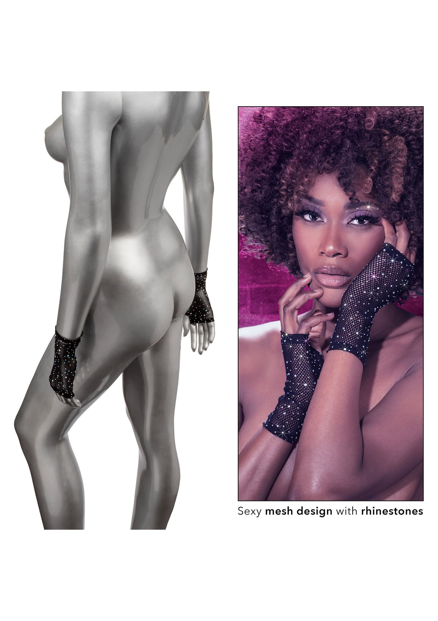 16620 calexotics radiance fingerless gloves