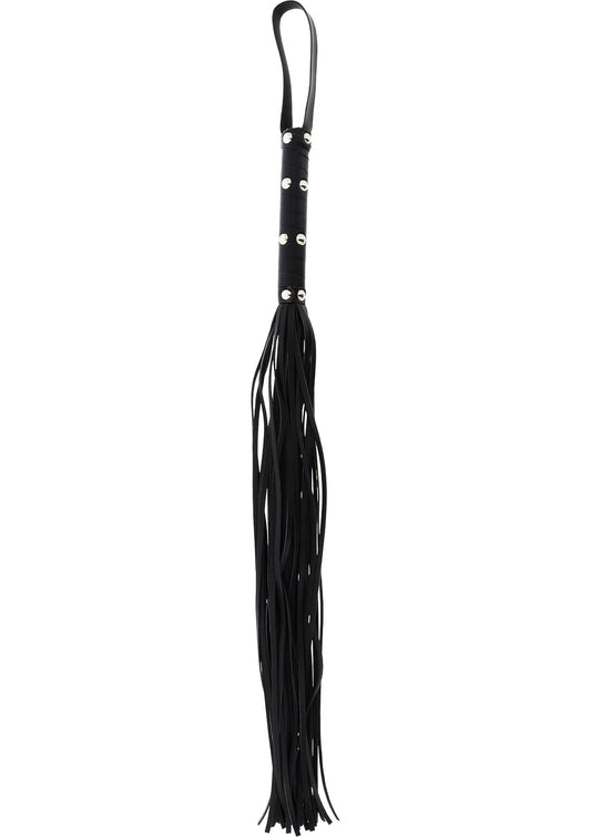 16897 hidden desire extreme long studded flogger whip