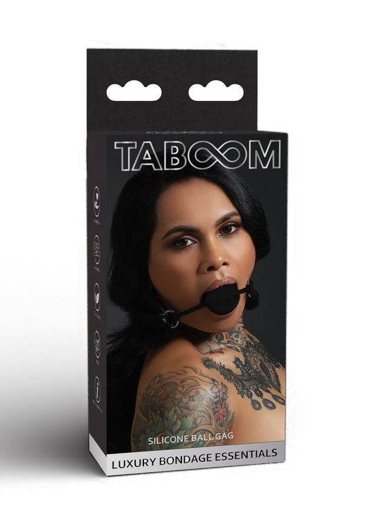 17109 taboom luxury bondage essentials silicone ball gag