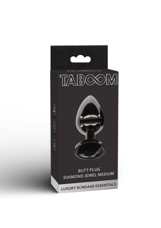 17117 taboom luxury bondage essentials butt plug with diamond jewel m