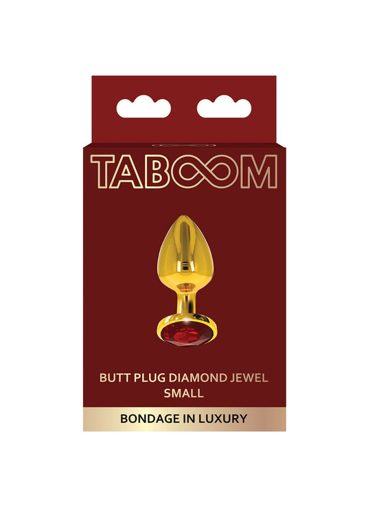 17167 taboom bondage in luxury butt plug with diamond jewel s