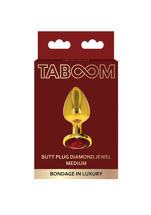 17168 taboom bondage in luxury butt plug with diamond jewel m