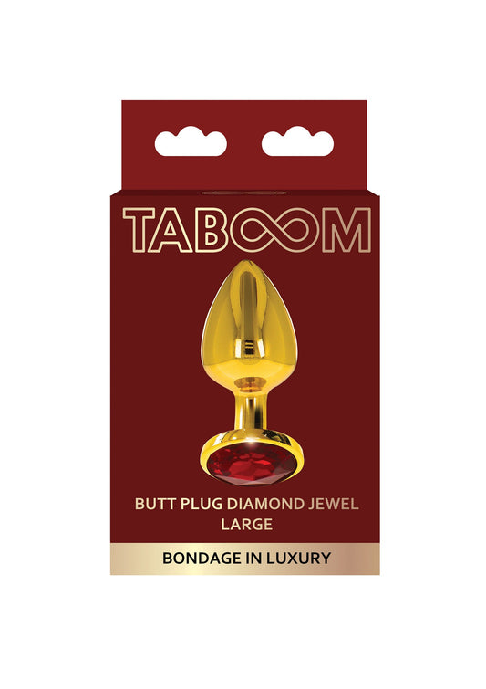 17169 taboom bondage in luxury butt plug with diamond jewel l