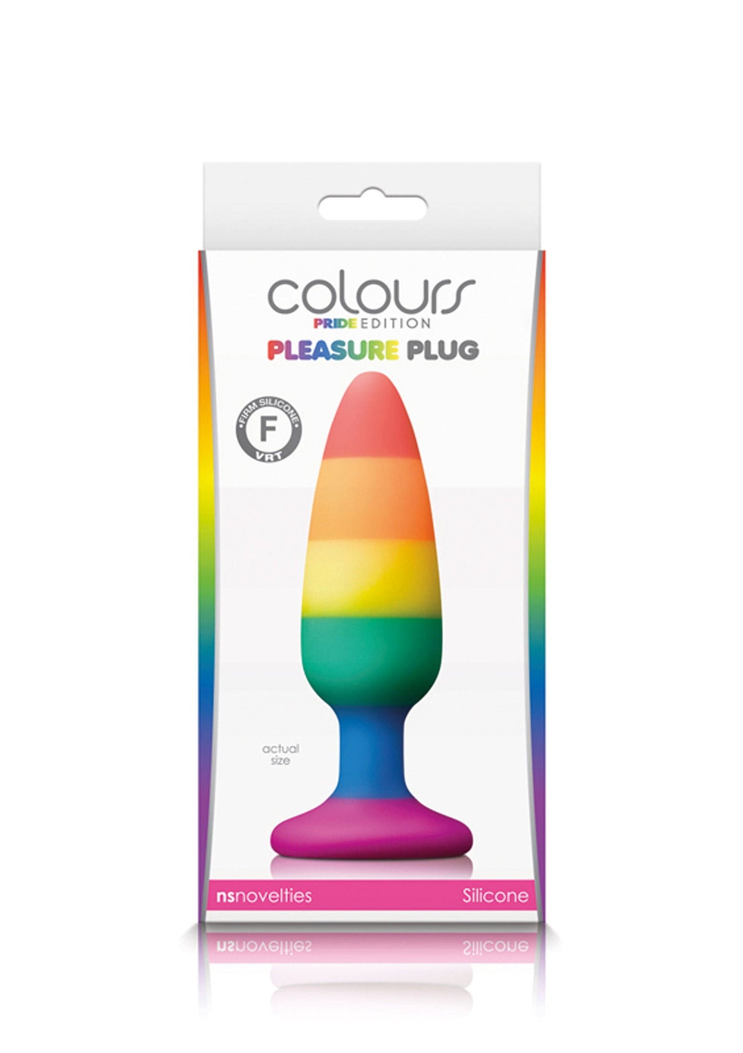 18133 ns novelties colours pleasure plug rainbow medium