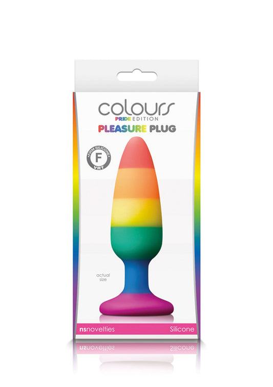 18133 ns novelties colours pleasure plug rainbow medium