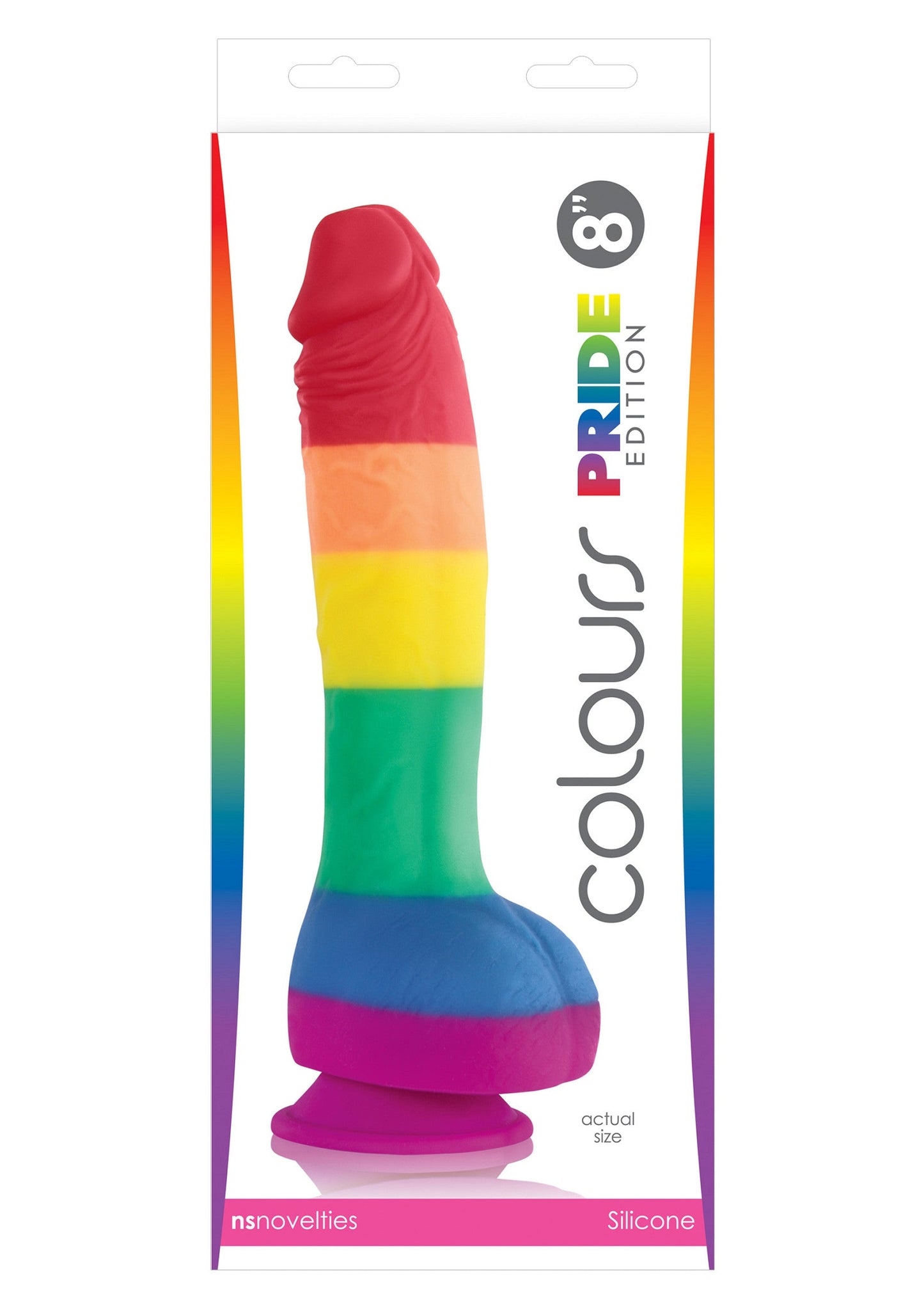 18152 ns novelties colours pride edition dildo 8 inch