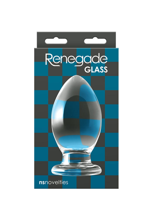 18640 ns novelties renegade bishop glass buttplug
