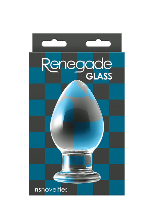 18641 ns novelties renegade knight glass buttplug