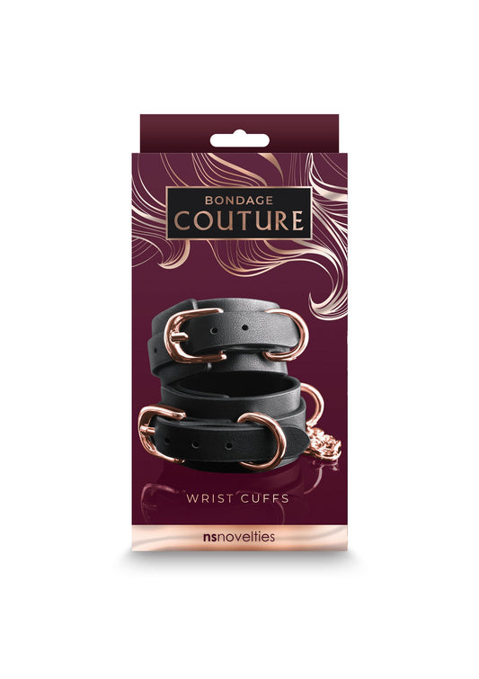 18831 ns novelties bondage couture bondage couture wrist cuffs