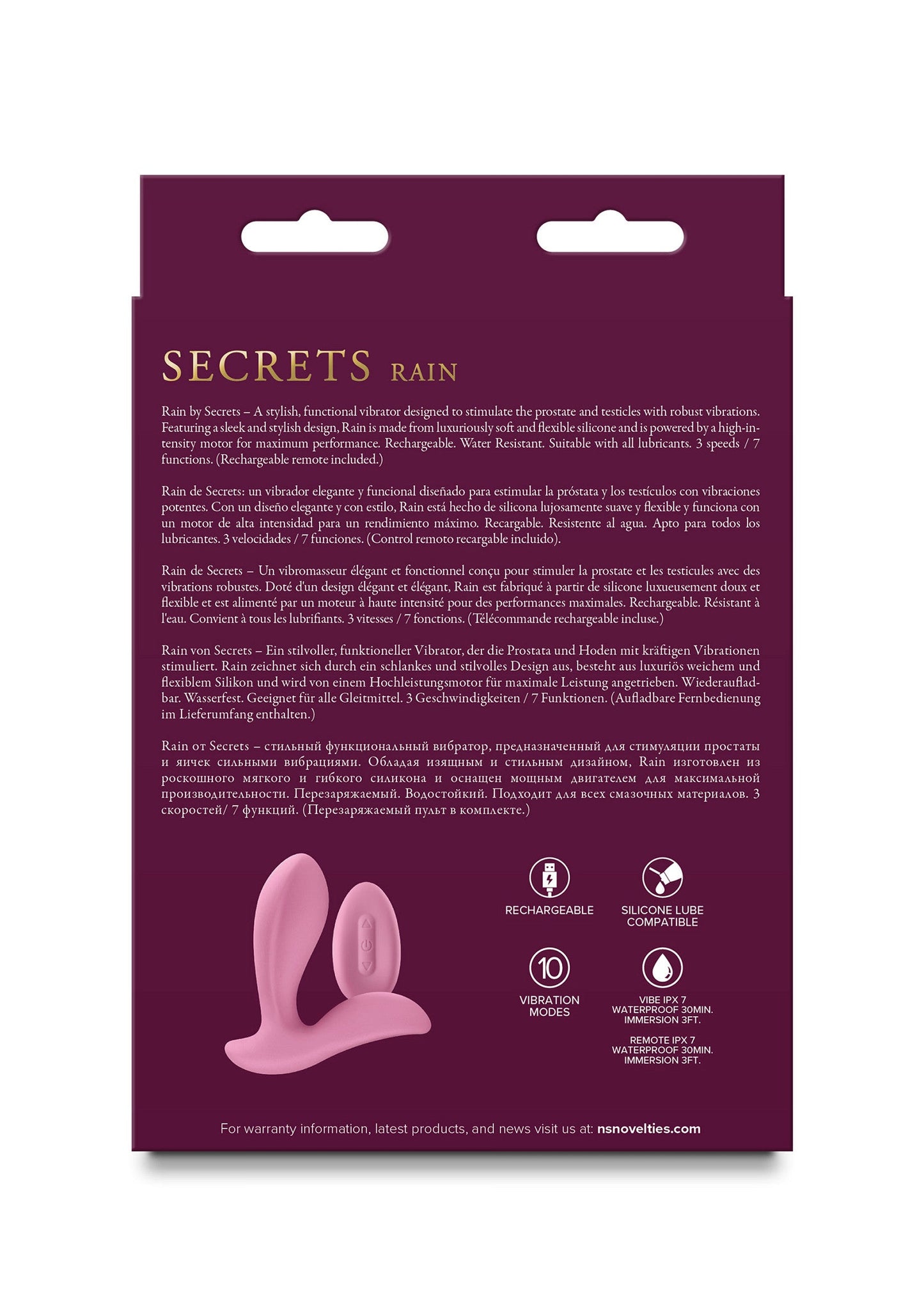 19072 ns novelties secrets secrets rain