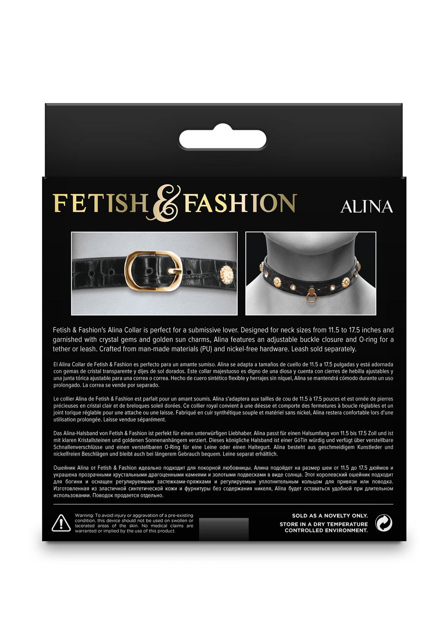 19235 ns novelties fetish fashion alina collar