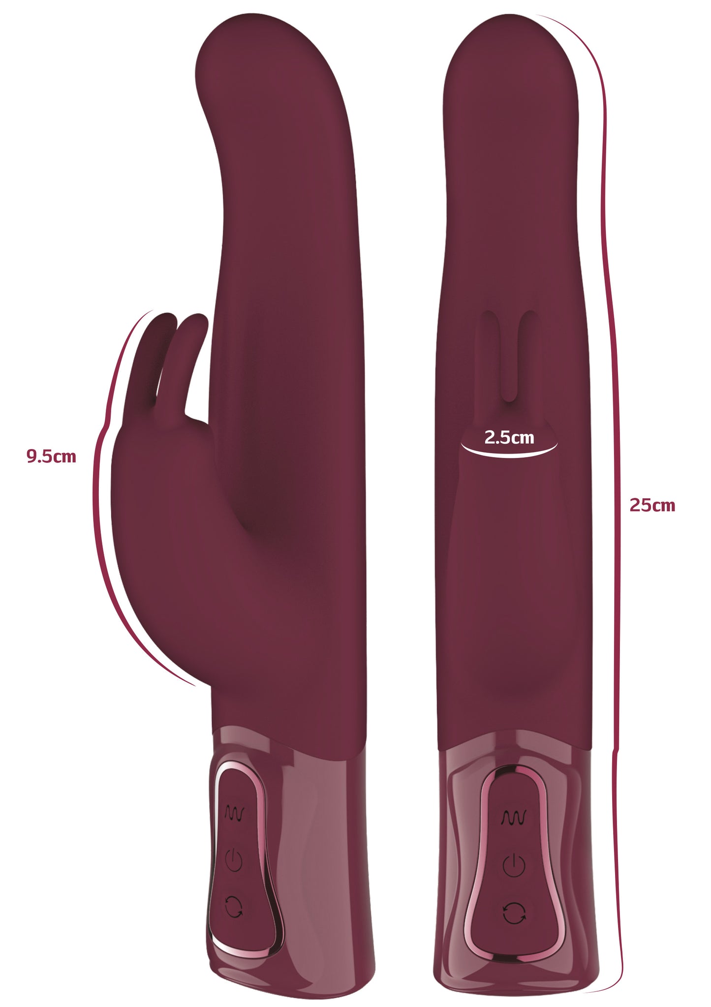 Rotating & Vibrating Thick Rabbit Vibrator