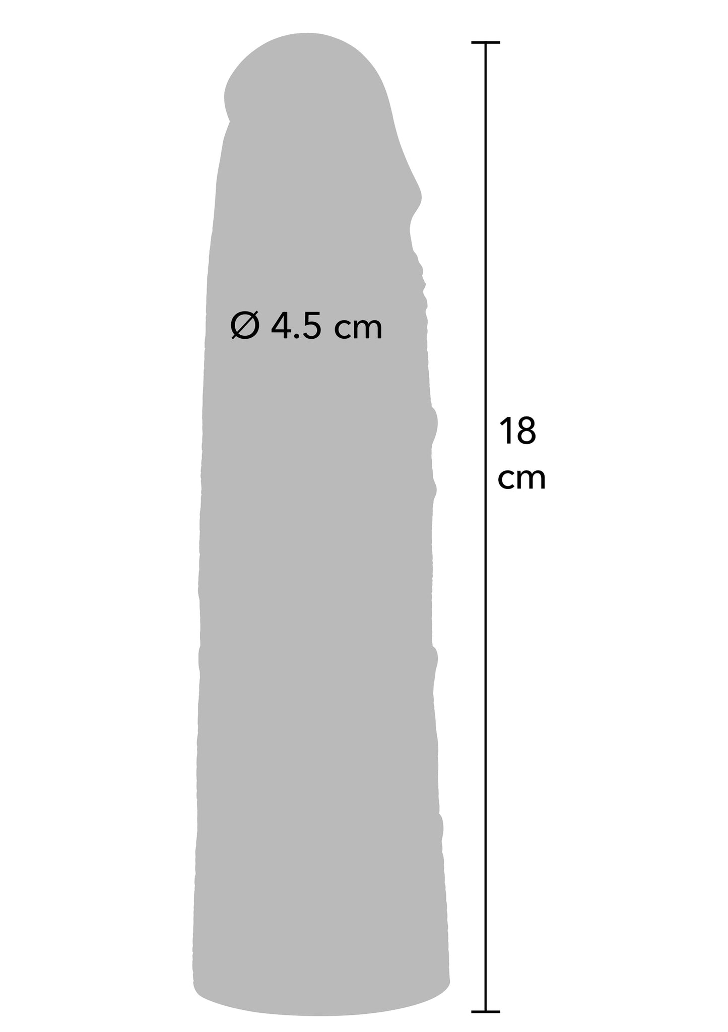 Penis Sleeve Liquid Silicone 18 cm