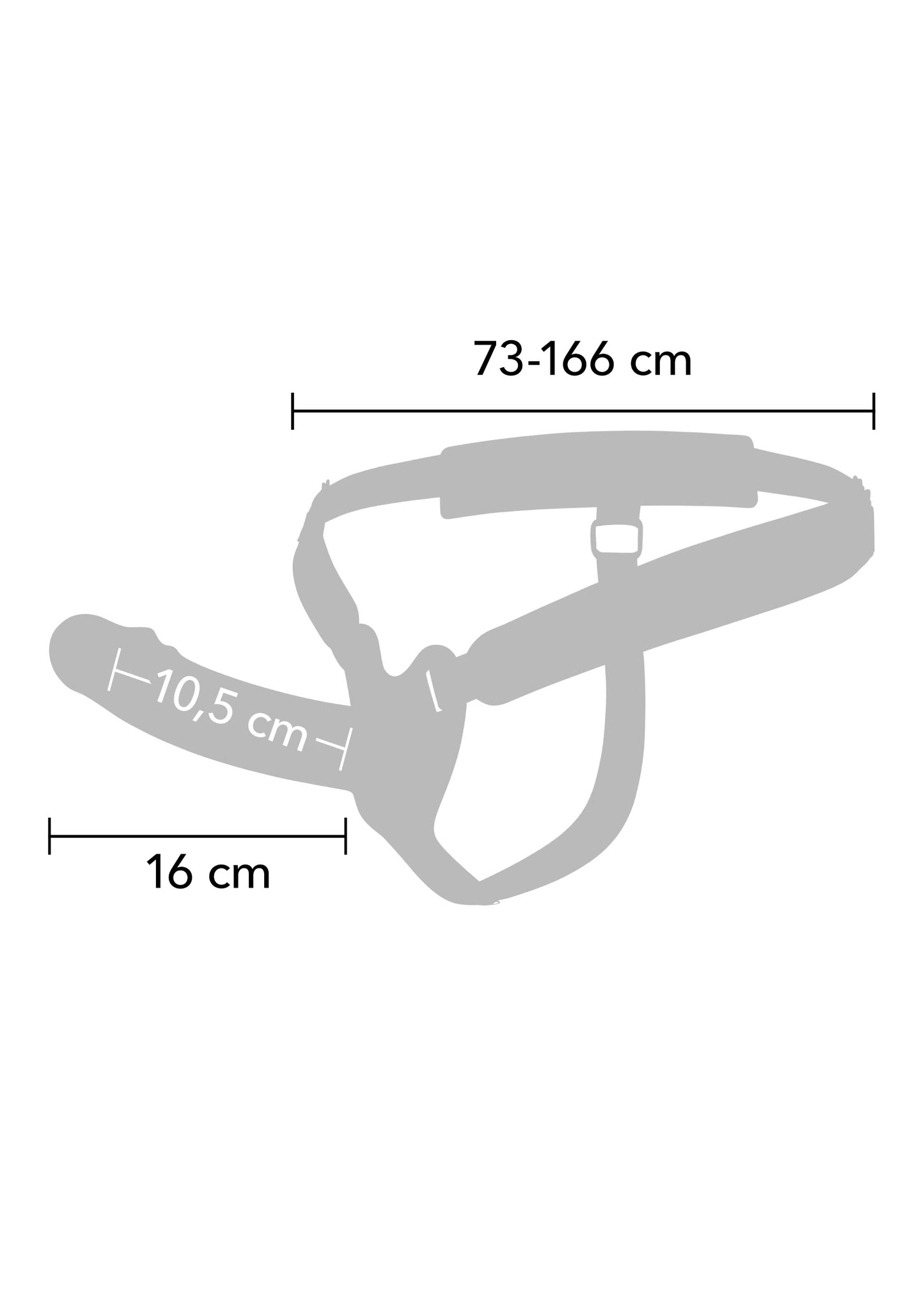 Hollow Penis Strapon 16cm