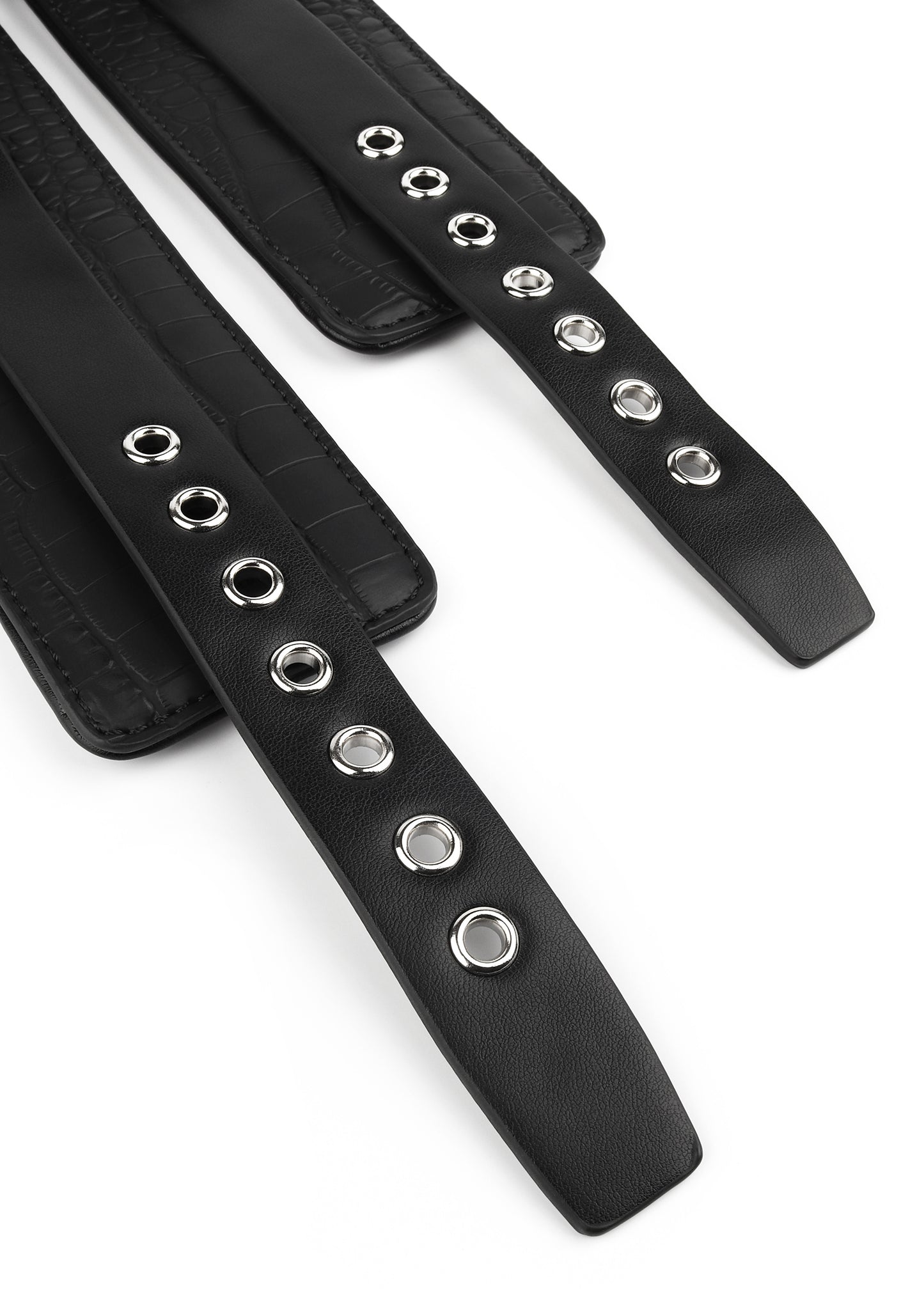 Croc-Embossed Wrist Cuffs