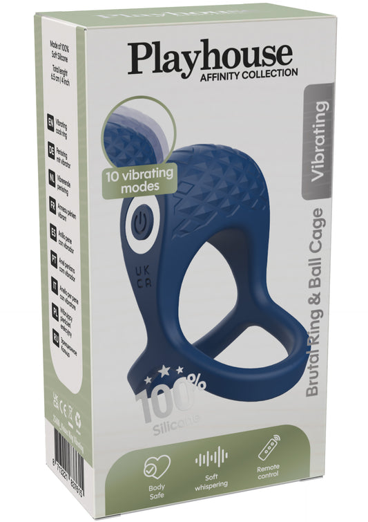 Brutal Ring & Ball Cage Vibrating + Remote