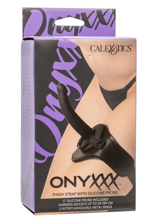27616 calexotics onyxxx thigh strap silicone probe