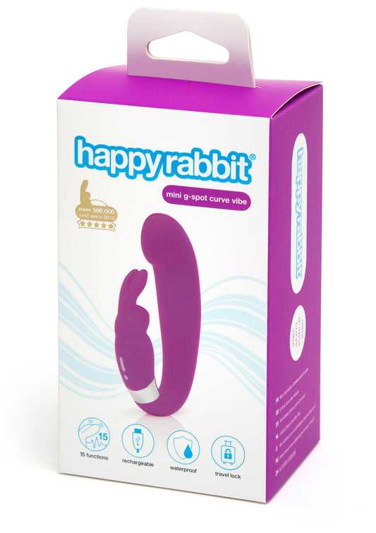 29167 happy rabbit g spot clitoral curve vibrator