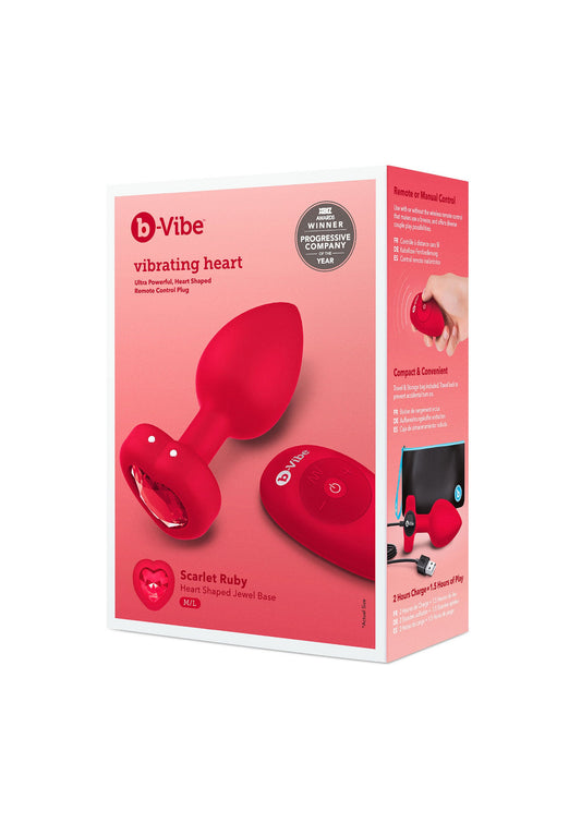 35455 b vibe vibr heart plug ml