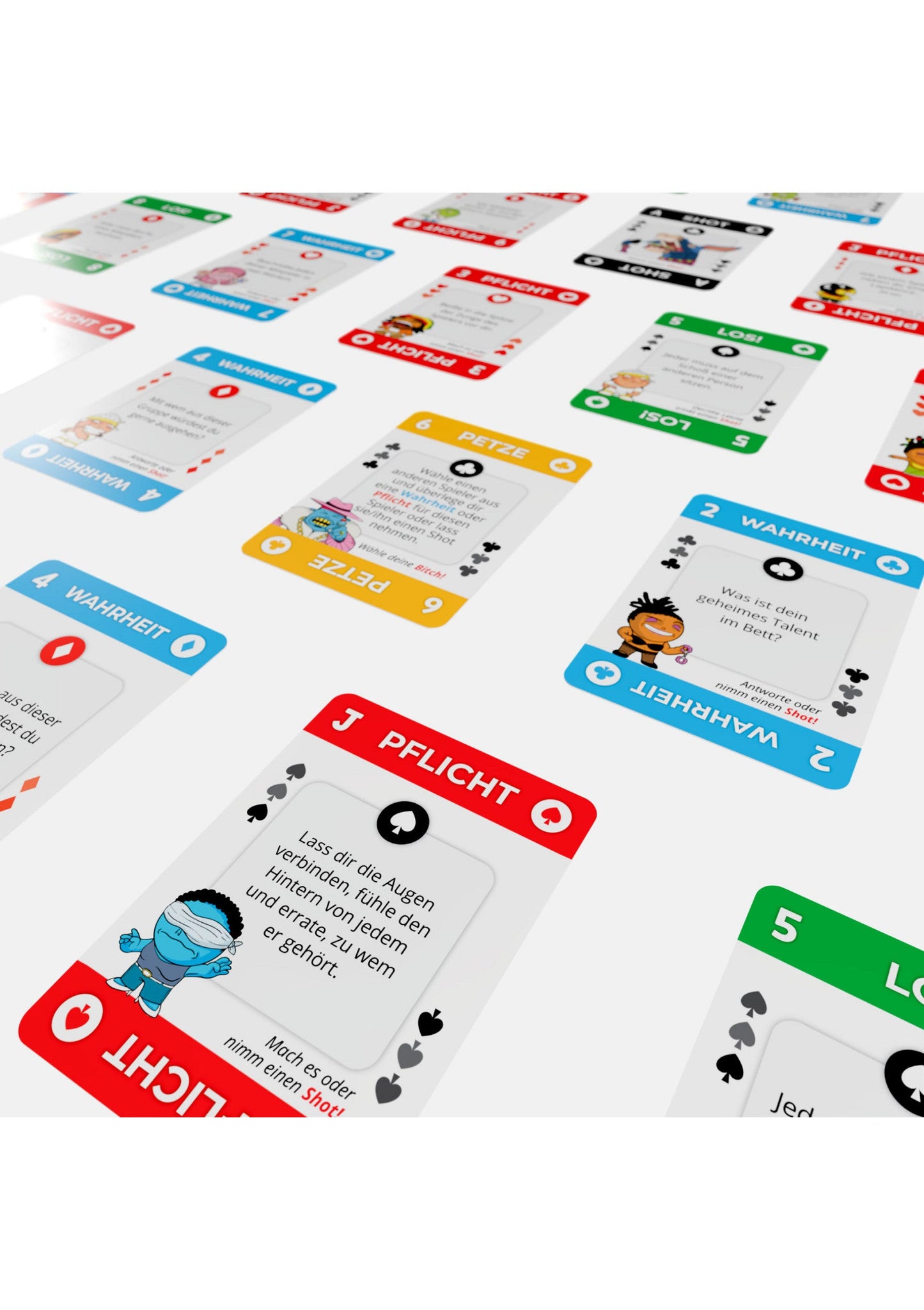 38600 mad party games madwish playing cards 24 pcs