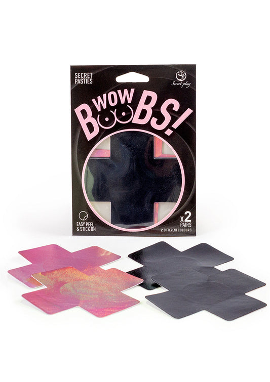 44324 secret play cross nipple pasties 2 pair