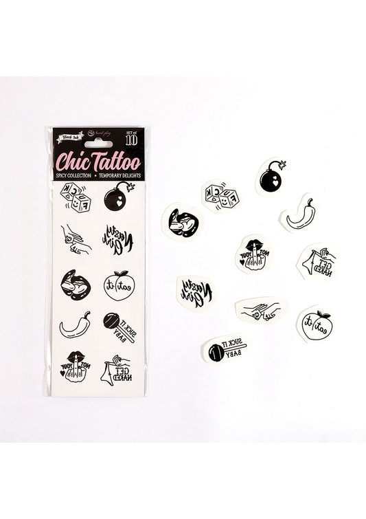 44326 secret play spicy chic temporary tattoo