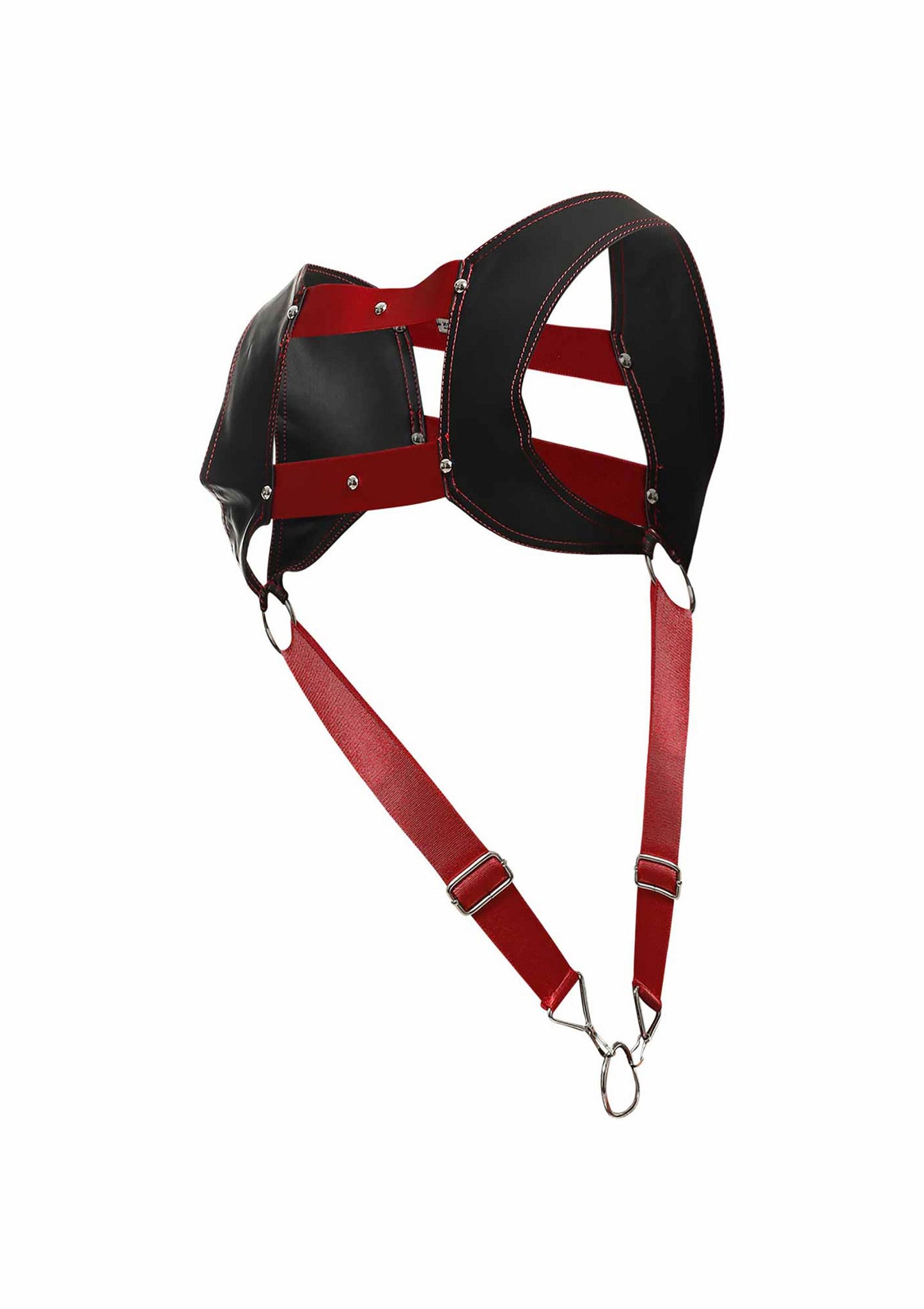 81307 mob eroticwear dngeon top cockring harness