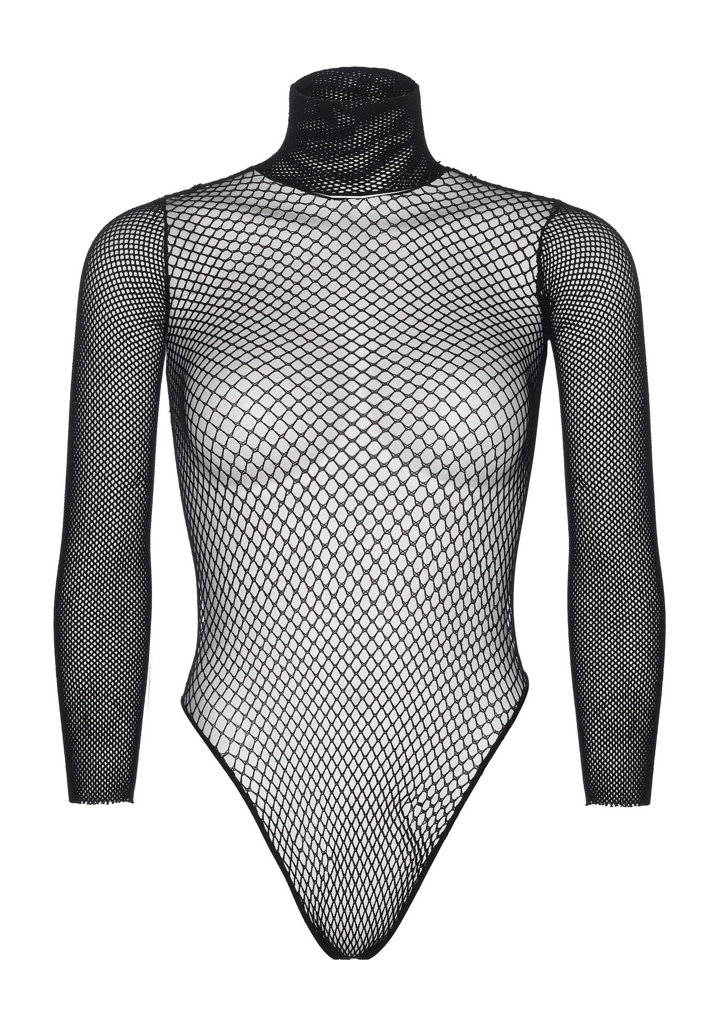 85642 leg avenue very sexy lingerie long sleeved bodysuit with snap crotch