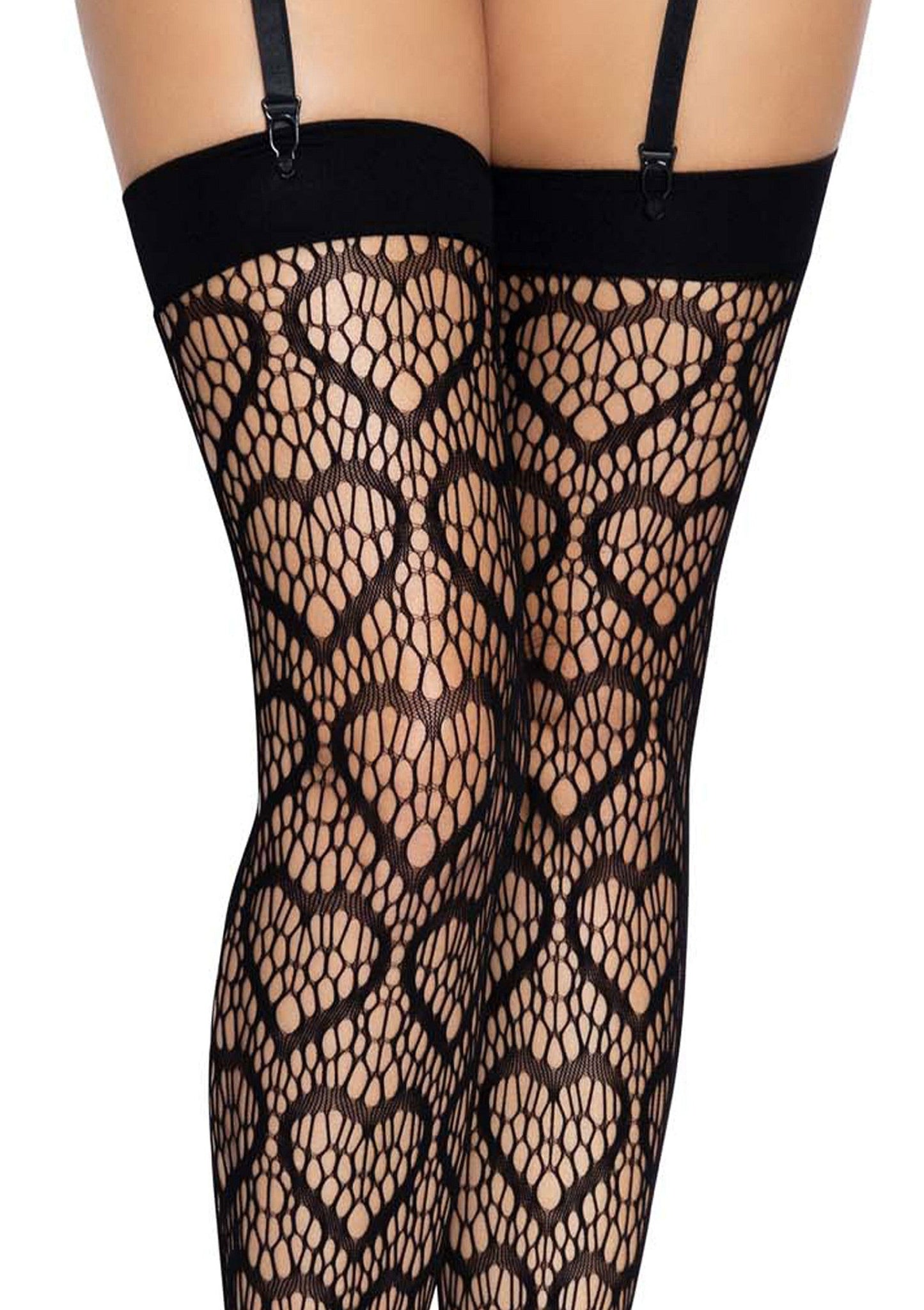 88031 leg avenue heart net thigh highs