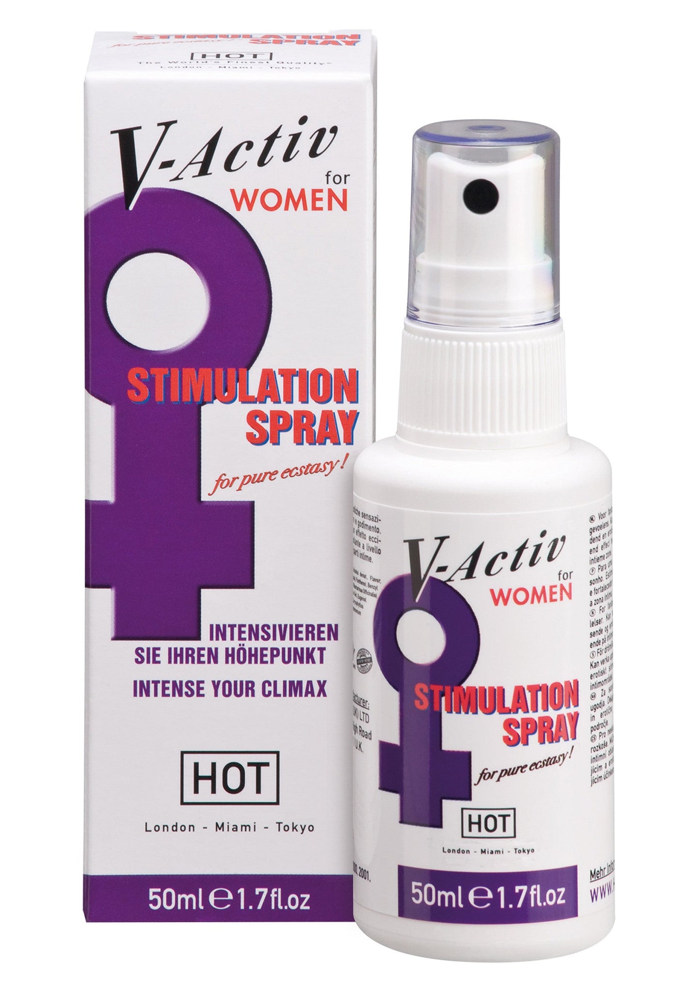 90263 hot v activ stimspray women 50ml