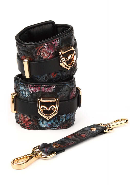 Floral Jacquard Wrist Cuffs