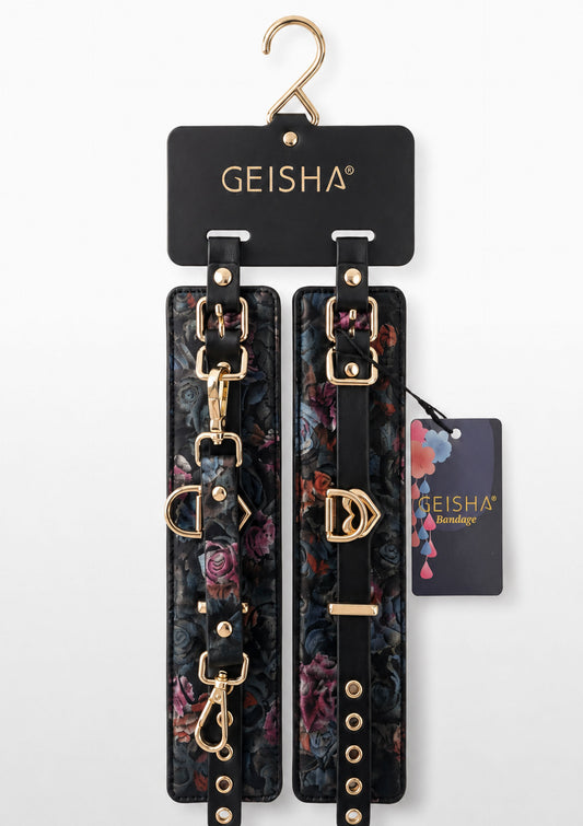 Floral Jacquard Ankle Cuffs